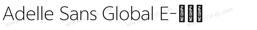 Adelle Sans Global E字体转换